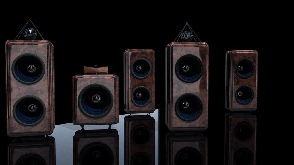 speaker, boxing, hi-fi, surround boxes, box, music, rendering, 3d, sound, audio, bass, wireless, system, surround, speaker, speaker, speaker, speaker, speaker